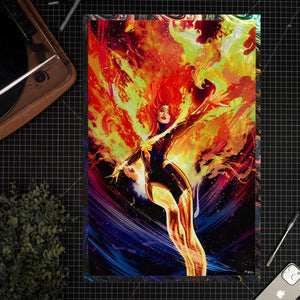 Phoenix #11 Limited Edition Rainbow Lava Holofoil - Official Marvel Comics Fine Art Print
