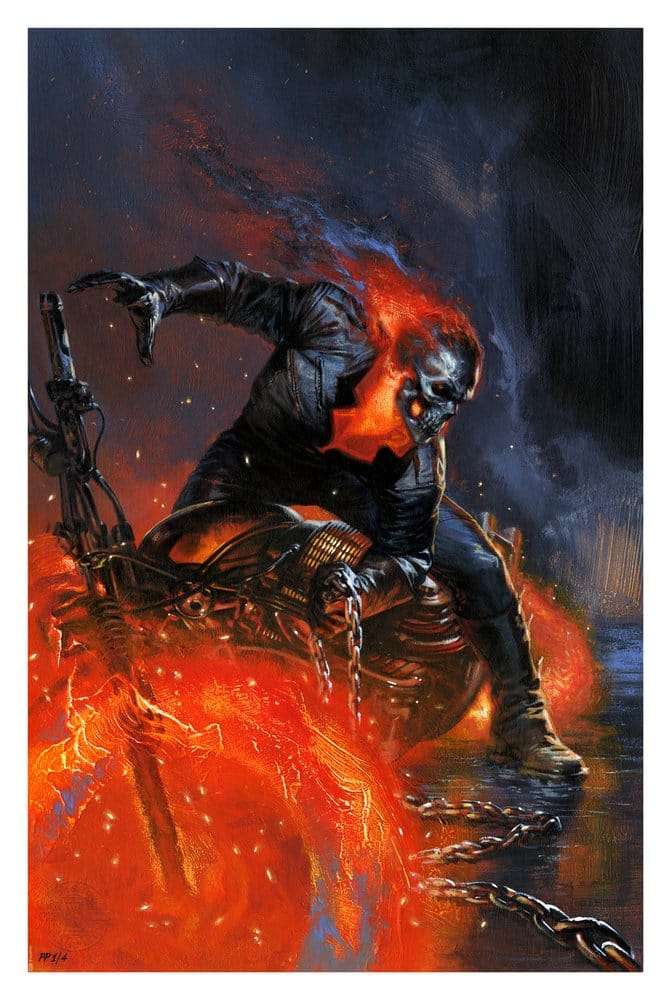 Marvel – Ghost Rider Fine Art Print, Unframed | Sideshow