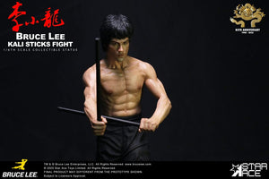Enter the Dragon - Movie Statue Bruce Lee Kali Sticks Fight Deluxe Basement Version
