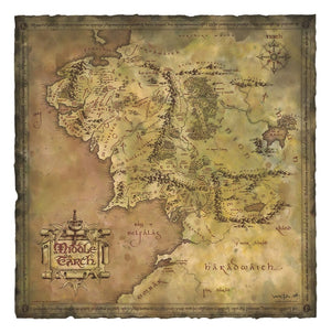 The Lord of the Rings - Parchment Map of Middle-earth Official Weta Workshop Fine Art Print