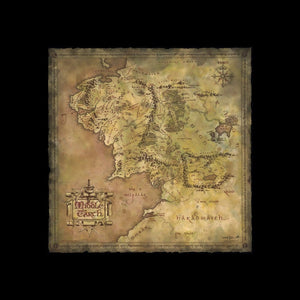 The Lord of the Rings - Parchment Map of Middle-earth Official Weta Workshop Fine Art Print
