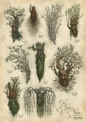 The Lord of the Rings - Ent's of Fangorn Forest Official Weta Workshop Fine Art Print