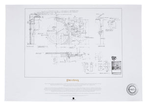The Lord of the Rings - Bag End Blueprint Official Weta Workshop Art Print