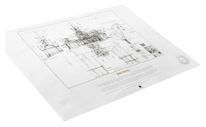 The Lord of the Rings - The Stable of Edoras Blueprint Official Weta Workshop Fine Art Print