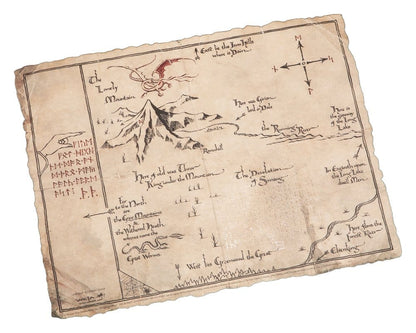 The Hobbit - Thorin's Map Official Weta Workshop Fine Art Print
