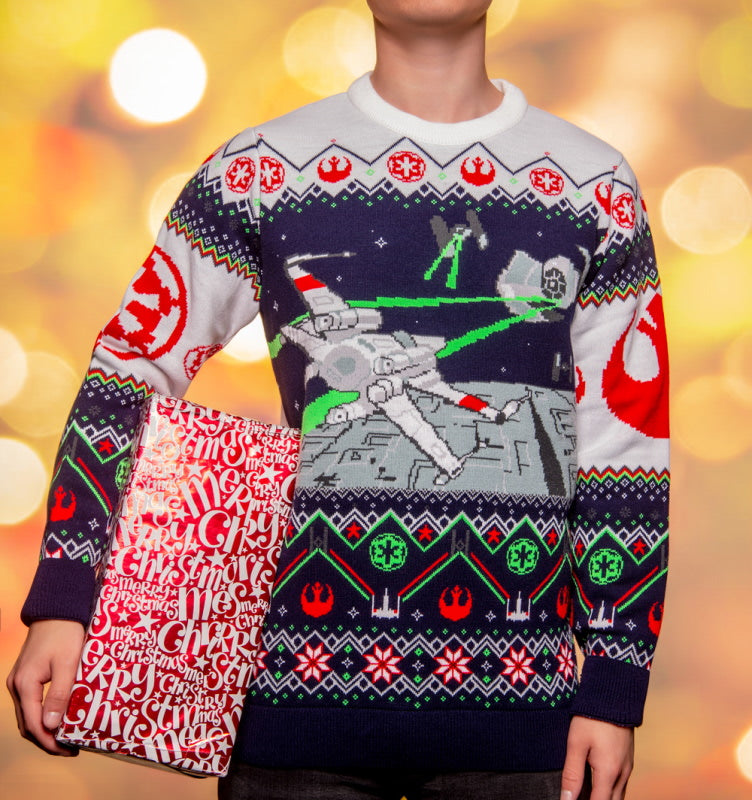 Star Wars X-Wing v TIE Fighter Christmas Jumper