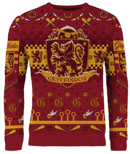 Harry Potter: Gryffindor Quidditch Christmas Jumper