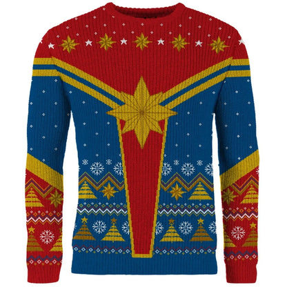 Captain Marvel Christmas Jumper